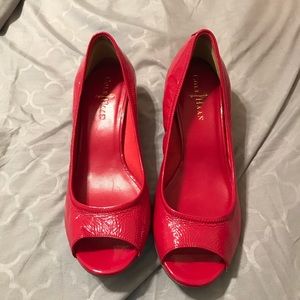 Cole Haan Patent Leather Wedges